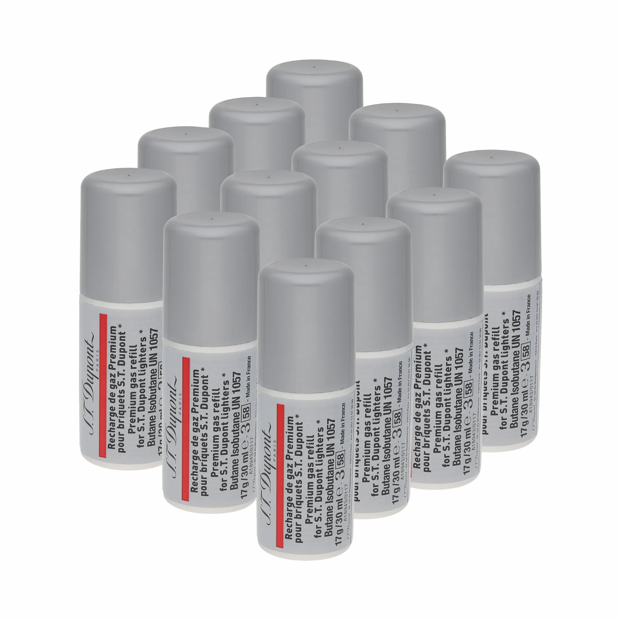New S.T. Dupont Box 12 Refills Red