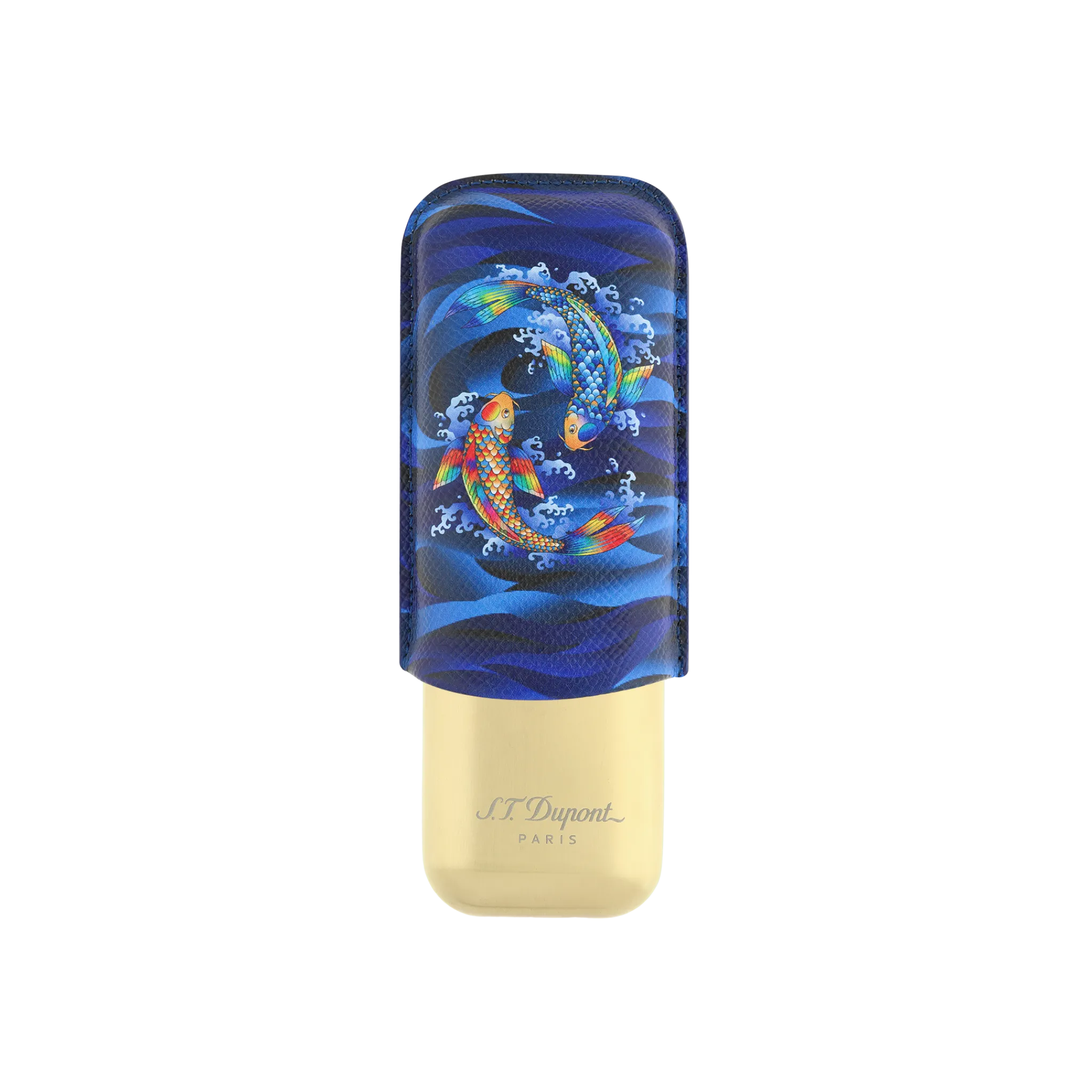 Sale S.T. Dupont 2 cigar case BlueKoiFish