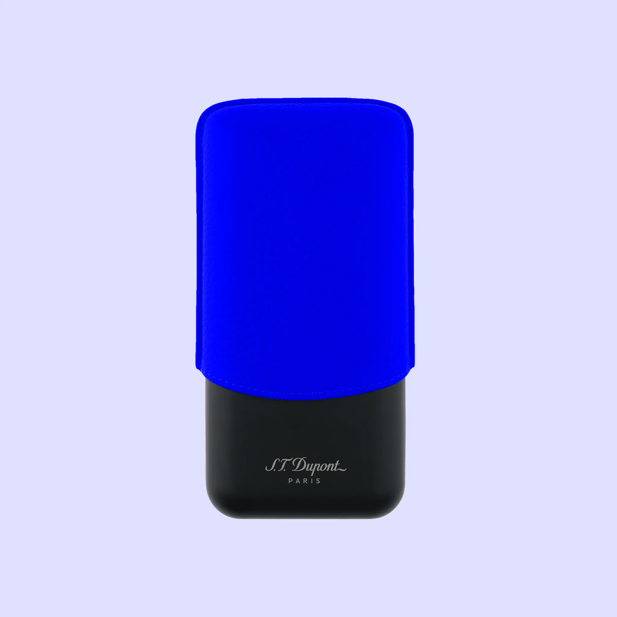 Discount S.T. Dupont 3 cigar case NeonBlue