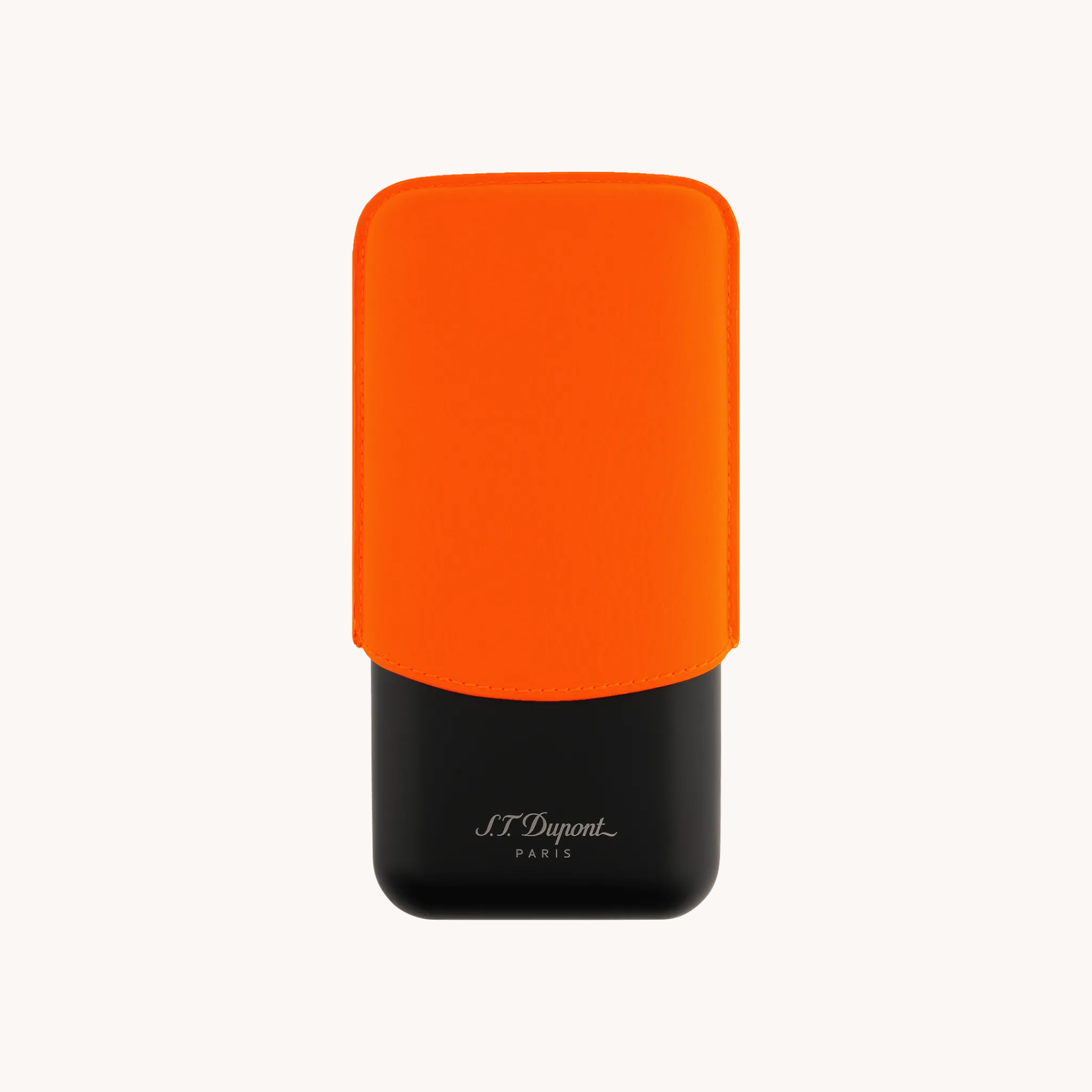 Fashion S.T. Dupont 3 cigar case NeonOrange