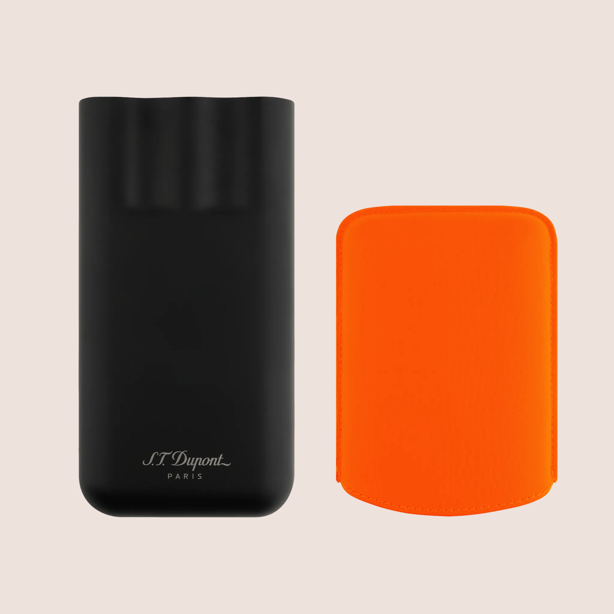 Fashion S.T. Dupont 3 cigar case NeonOrange